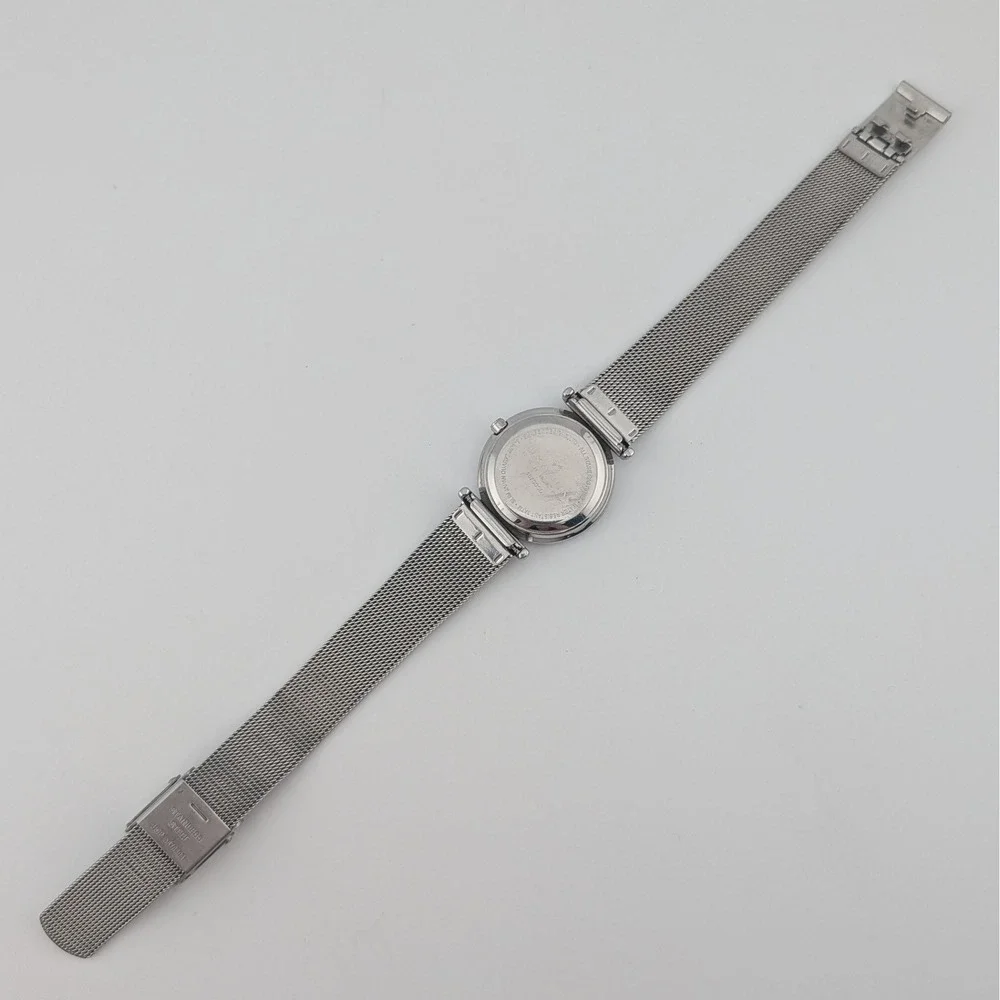 Skagen Denmark Nicoline Crystal Marker Dial Mesh Bracelet‎ Minimalist Watch SS